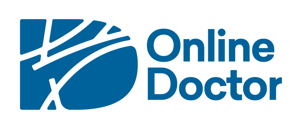 Online Doctor Logo mit Link zur Terminvereinbarung Online Sprechstunde